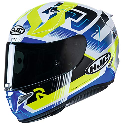 Amazon | HJC HELMETS バイクヘルメット フルフェイス ブルー/イエロー